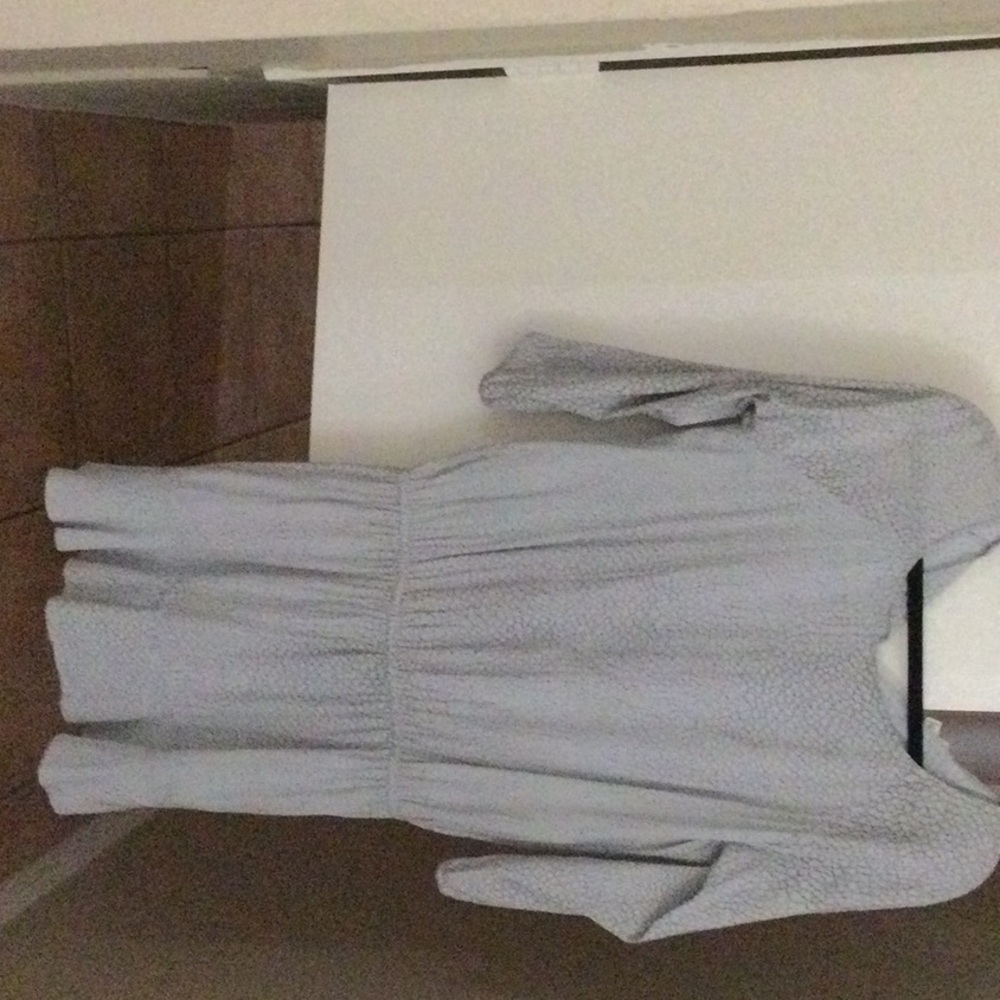 Chic Light Gray Textured Dress